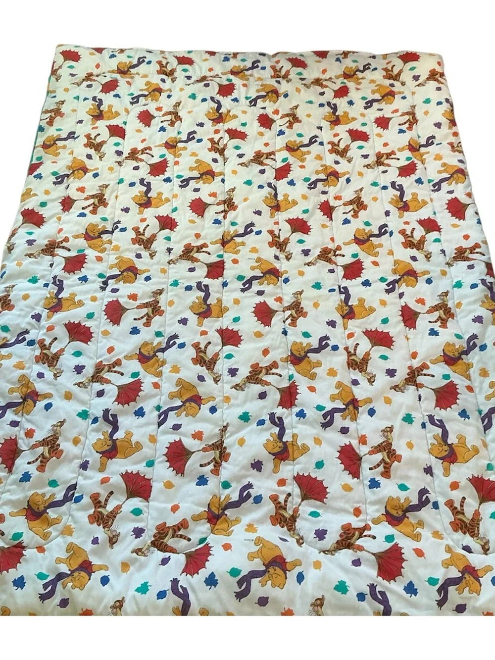 Vintage Disney Winnie the Pooh tigger reversible comforter 60 x 80
